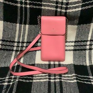 Kate spade pink crossbody phone pouch